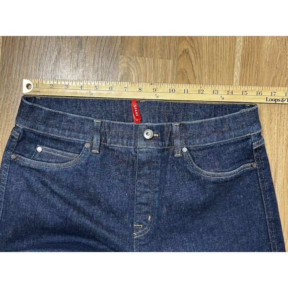 SPANXshape Authentic 360 Wide Leg Jeans | Marina / Womens Size XL Dark Wash - Picture 7 of 8